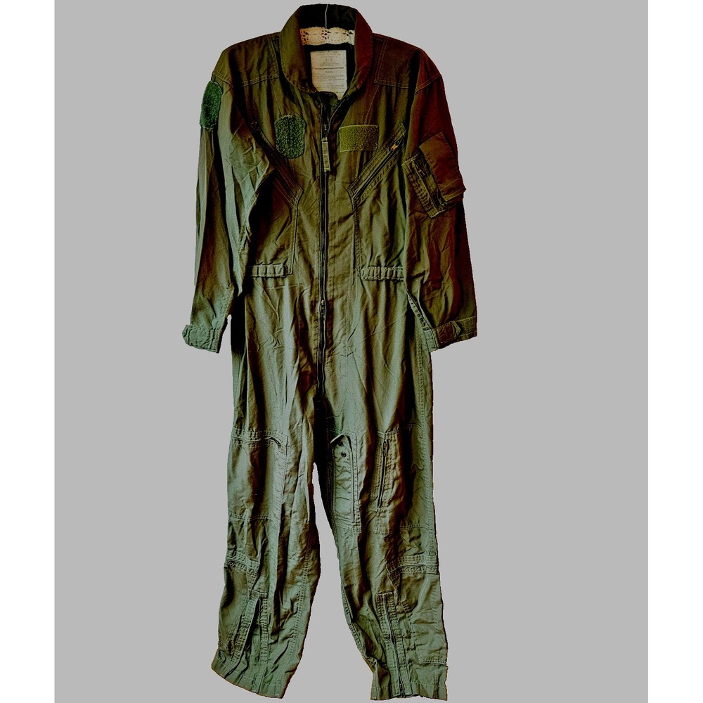 USAF CWU‑27/P Nomex Flight Suit 42R Sage Green Creighton FR Aramid Pilot